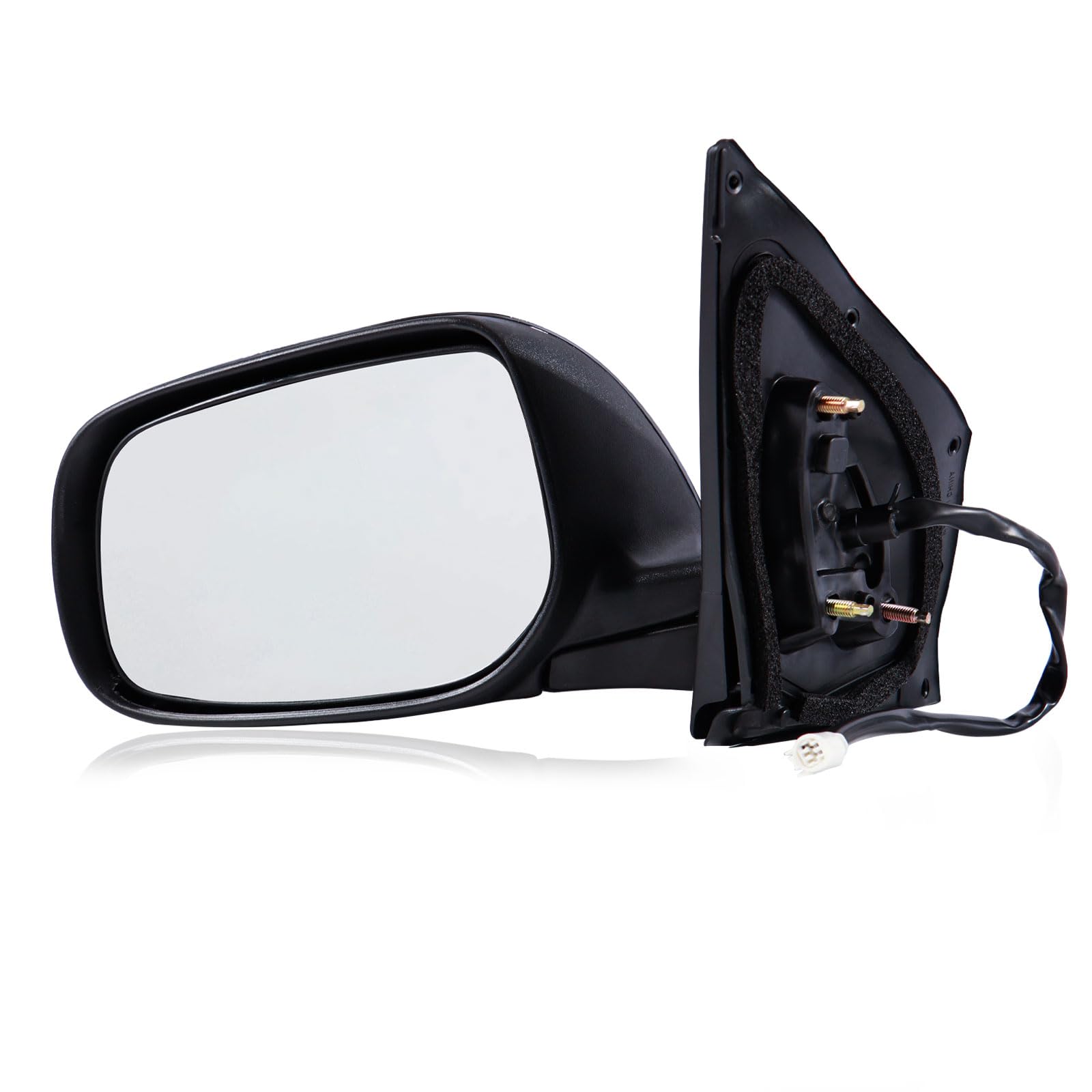 Photo 1 of *right side * Driver Side Mirror Compatible with 2009-2013 Toyota Corolla 3Pins with Power Glass Non-Heated Manual Folding Black Left Side View Mirrors Replace TO1320249