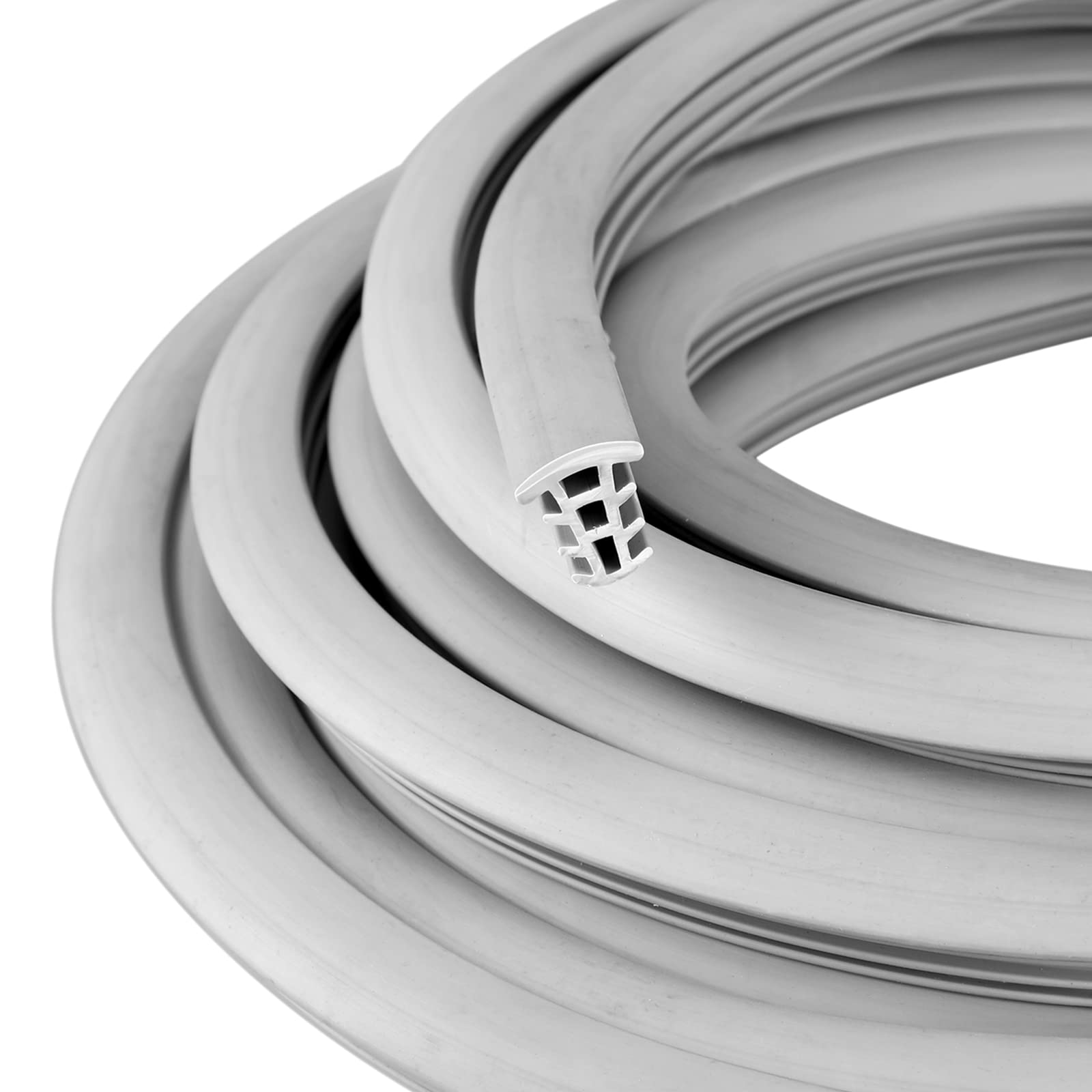 Photo 1 of Kingdder Concrete Expansion Joint Filler Driveway Crack Filler Flexible EPDM Rubber Strip for Concrete Crack Repair Replacement Weather Aging Resistance Expansion Joint(1/2'' Wide, 25 ft Long)