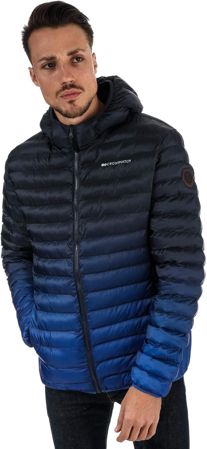 crosshatch puffer jacket