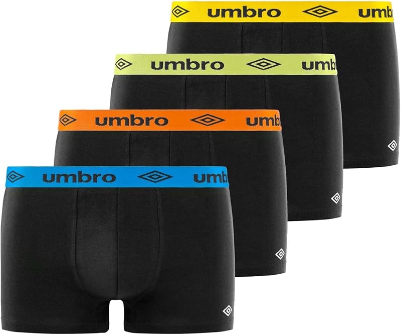 Boxer Homme Coton, Caleçon Homme, Peaux-sensibles, Anti-irritation (Lot de 4), Taille S - Noir