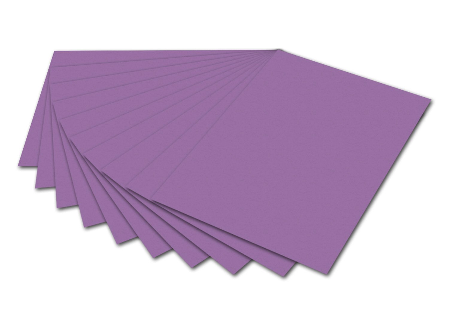 folia 6128 - Photo Card Lilac 50 x 70 cm 300 g/m² 10 Sheets - for Crafts and Creative Design of Cards, Window Pictures and Scrapbooking