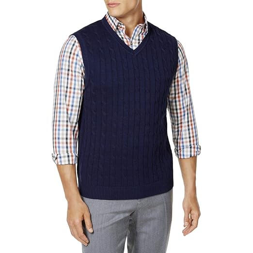 Club Room Mens V Neck Sleeveless Sweater Vest Club Room Mens V Neck Sleeveless Sweater Vest