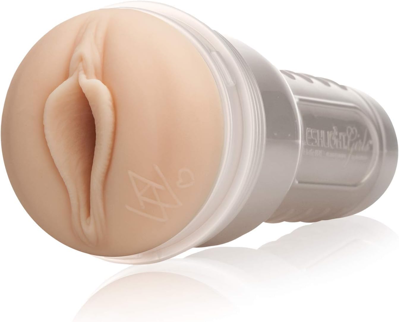 Fleshlight Girls' Angela White Indulge Texture Discrete Masturbator, Made of Realistic Superskin Material