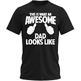 Awesome Uncle Looks Like Mens Funny Best Uncle Tee Shirt | Funny awesome uncle graphic tee for men cotton-blend short sleeve shirt for birthdays, Christmas, family gatherings and gift