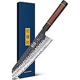 HOSHANHO 9 Inch Kiritsuke Chef Knife, Japanese Hand Forged 9 Layers 10Cr15CoMoV High Carbon Steel Kitchen Knife, Professional Chef's Knife with Ergonomic Rosewood Handle