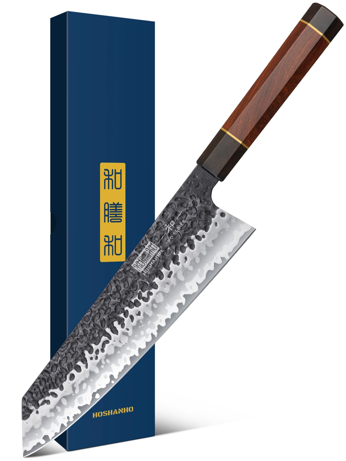 Photo 1 of HOSHANHO 9 Inch Kiritsuke Chef Knife, Japanese Hand Forged 9 Layers 10Cr15CoMoV High Carbon Steel Kitchen Knife, Professional Chef's Knife with Ergonomic Rosewood Handle