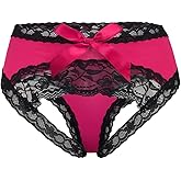 CITUYER Women Sexy Lace Panties Underwear with Cute Bow Midnight Lingerie Briefs