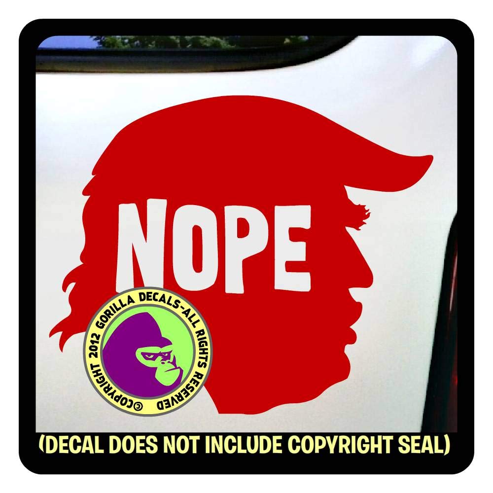 Amazon Com Nope Trump Face Pick Color Size 2020 Anti Vinyl Decal Sticker D Handmade