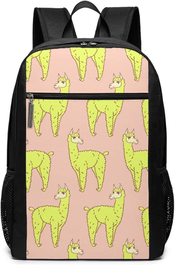 Cute Llama MultiFunction Fashion 17 Inch Backpacks Daypack