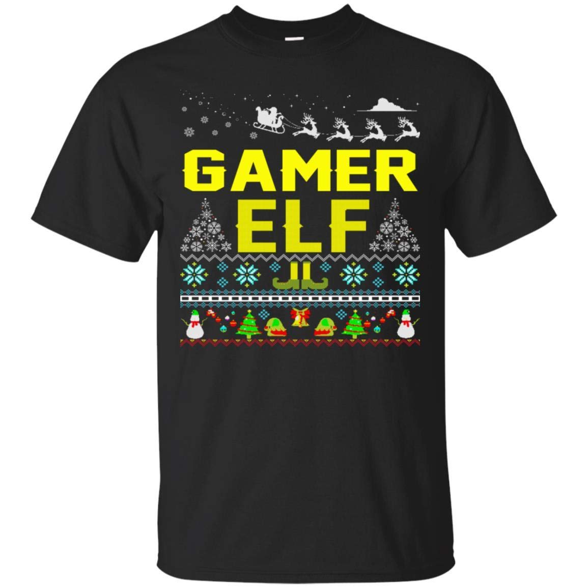 Am The Gamer Elf Ugly Season Christtmas Sweater Gift Funny Unisex T Shirt