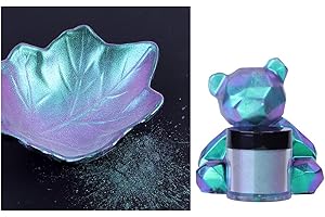 PURPLELILY Chameleon-Powder Color Mica Powder for Epoxy Resin Pearl Pigment Powder for Painting Soap Making Multi Color