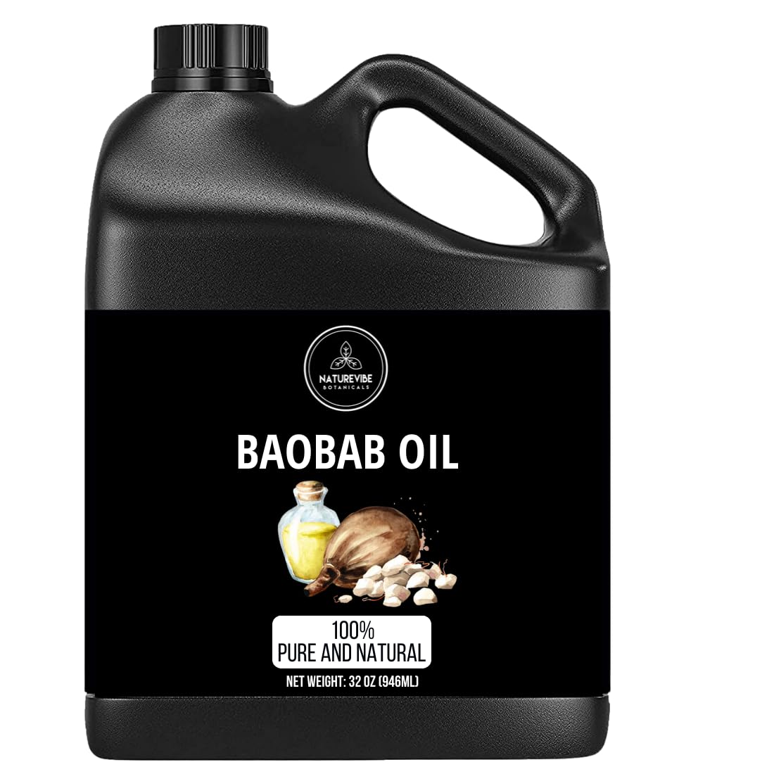 Photo 1 of Naturevibe Botanicals Baobab Oil 32 Ounces | 100% Pure and Natural | Great for Skin Care and Hair Care