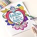 Positive Arts Gel Pen Set, 120-Unique Colors for Drawing, Includes Neon, Metallic, Glitter, Standard and Pastel Colors