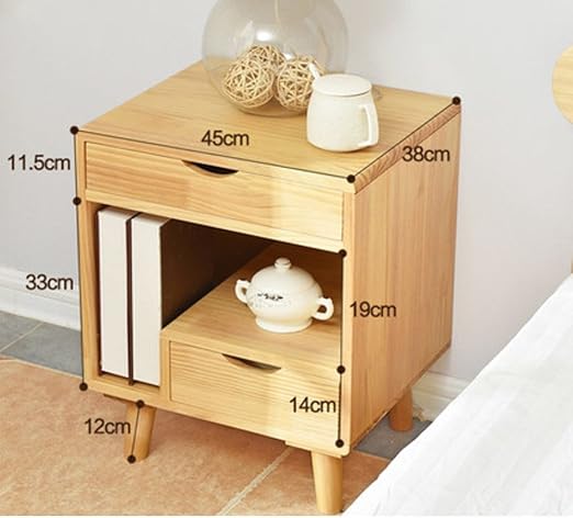 Solid Wood Bedside Table Bedroom Bedside Cabinet Simple Modern Bucket Cabinet Low Cabinet Bedside Locker Pine Log Color Drawer Nightstand J Amazon Ca Home Kitchen