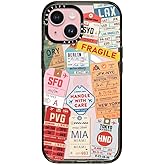 CASETiFY Impact iPhone 15 Case [4X Military Grade Drop Tested / 8.2ft Drop Protection/Compatible with Magsafe] - AirTags - Clear Black