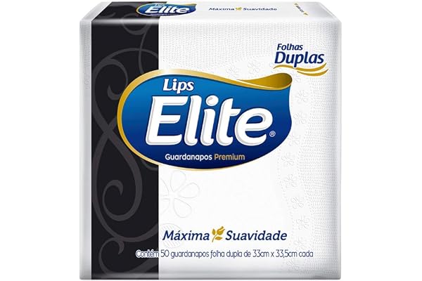 Guardanapos de papel Elite Premium Folha Dupla, 50 unidades de 32x33,5 cm