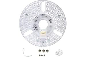 DPXMYG 5" LED Ceiling Fan Light Retrofit Kit,18W,5CCT 3000K/3500K/4000K/5000K/6000K Adjustable,120VAC ETL Light Kit for Ceiling Fan