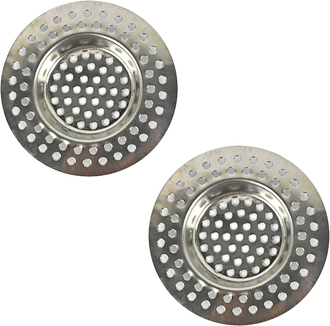 (Set of 2) Stainless Steel Kitchen Sink Strainer Plug, Standard