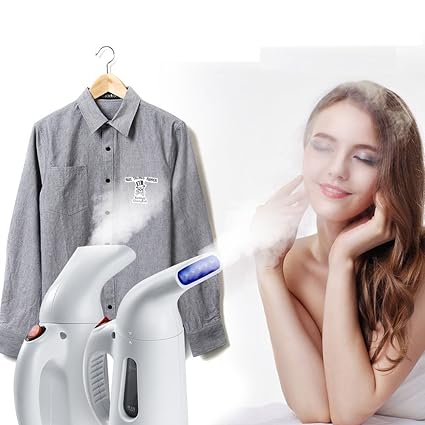 Clothsfab Handheld Garment Fabric Microfiber Iron and Steamer for Clothes and Face,Assorted Colours,Colour May Vary
