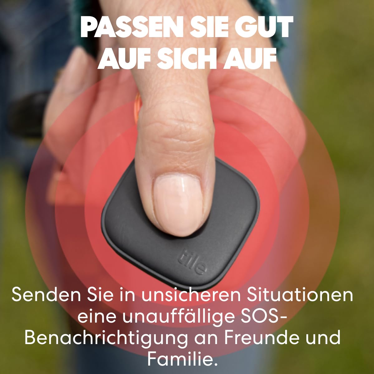 Tile by Life360 Mate - Bluetooth-Tracker, Schlüssel- und Gegenstandsfinder für Schlüssel, Taschen und mehr. Handy-Finder. iOS- & Android-kompatibel. Handy-Finder. 4er-Pack (Schwarz) 6