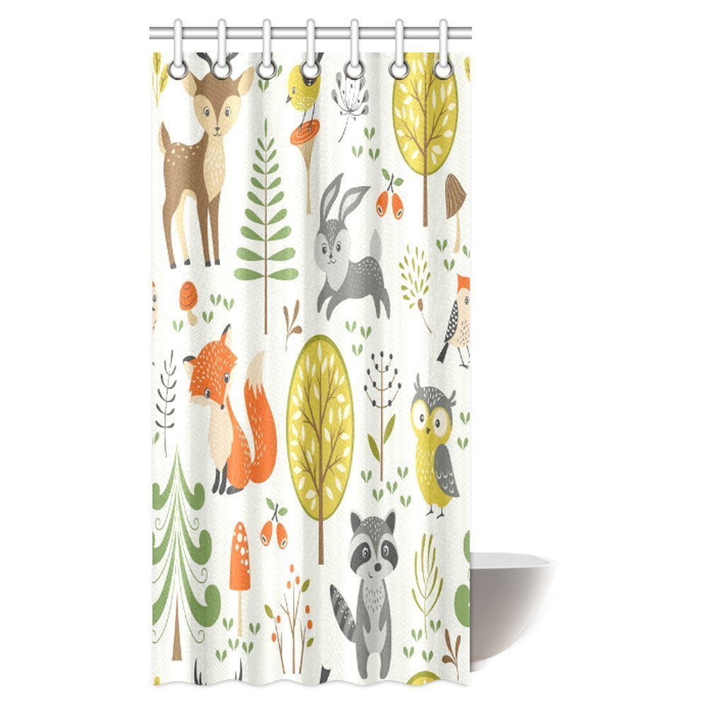 Buy Interestprint Summer Forest Pattern With Cute Woodland Animals