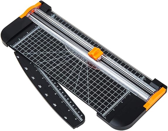 A4 Papierschneider – Tragbar & Einfach! Schneidet Karton, Fotos & Bastelpapier. Inklusive Lineal.