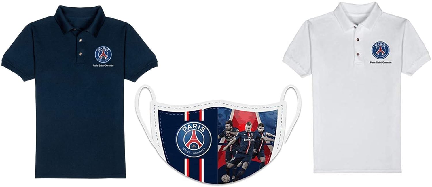 Buy Combo Official Paris Saint Germain Polo T Shirt With Official Paris Saint Germain Mask At Amazon In