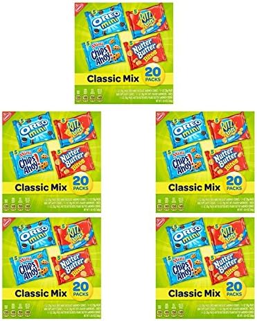 Nabisco Classic Cookie and Cracker Mix, 20-Count Box (Pack of 5)