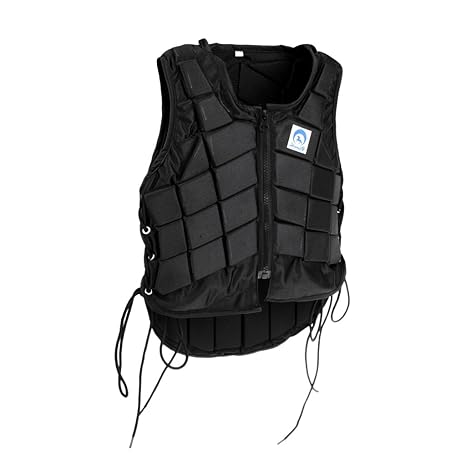 MagiDeal Reitschutzweste - Kinder/Unisex Erwachsene Reiten Sicherheitsweste, Schwarz
