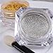 Born Pretty 2 Box Mirror Powder Gold Silver Pigment Nail Glitter Nail Art Chrome Powder with Matching Brushes Silver and Gold