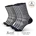 Pembrook Merino Wool Socks for Men & Merino Wool Socks for Women | Merino Wool Sock Pack 4 Pairs | Ski Socks, Hiking Socks, Hunting Socks