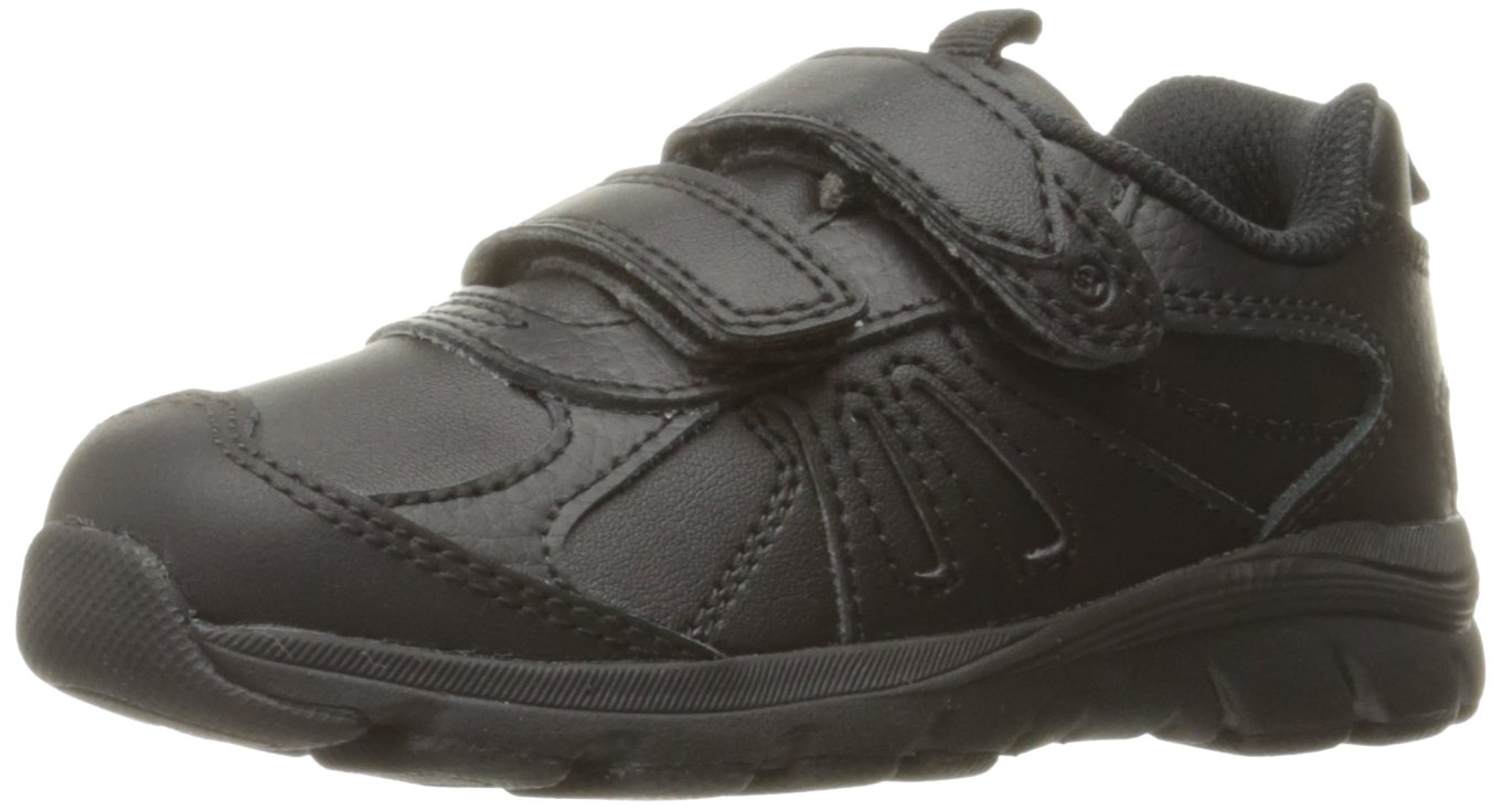 Stride Rite Boys' Cooper 2.0 H&L Sneaker, Black, 3