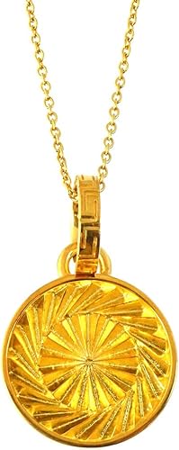 Amazon ネックレス メンズ レディース ブランド シルバー 925 金 シンプル Blackdia 18k Gp ゴールド スパイラル コイン ネックレス ネックレス 通販