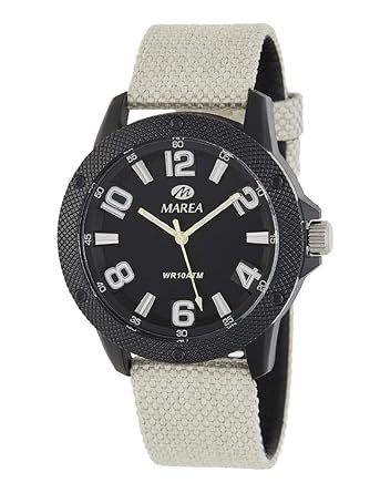 Reloj Marea Analógico Hombre B35291/2 Correa Nylon Beige y Caja Negra: Amazon.es: Relojes