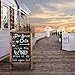 Handcrafted A Frame Chalkboard Sign - Sandwich Board Sidewalk Signs for Businesses - Rustic Pine Wood Outdoor Standing Chalk Boards for Sidewalks - Large 40