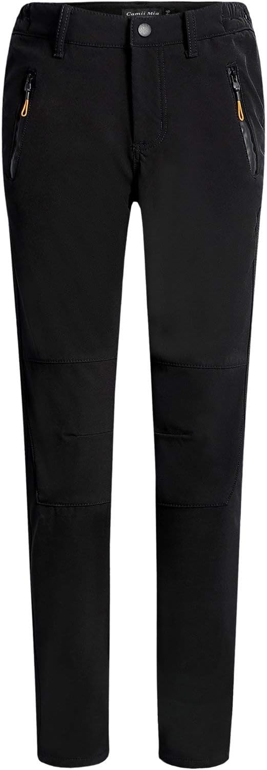 Camii Mia Women's Winter Warm Outdoor Slim Windproof Waterproof Ski Snow Fleece Hiking Pants