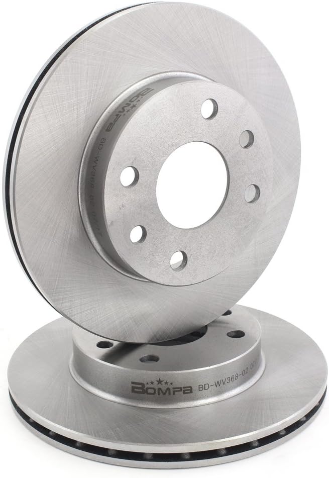 2pcs Front Cast Iron Brake Disc Rotors Compatible with 1987