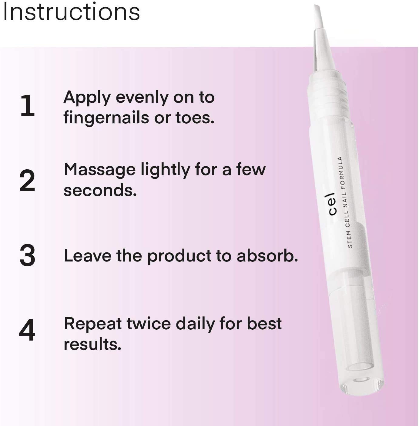 Cel MD Cuticle Oil Pen Nail Strengthener Repair Serum – Nail Repair For Damaged Nails – Helps Repair & Nourish Cracked Nails and Rigid Dry Cuticles - Set of 2: Beauty