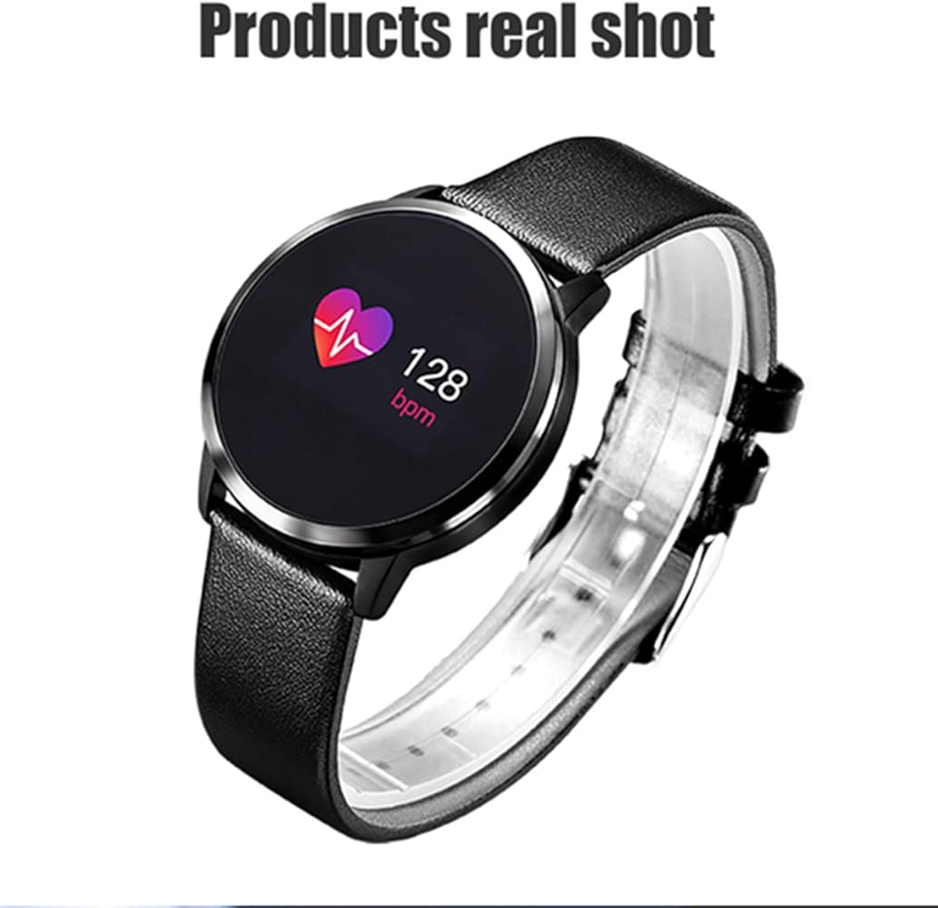Smart Watch Q8 Plus Pantalla a Color Rosa OLED Smartwatch Mujeres ...
