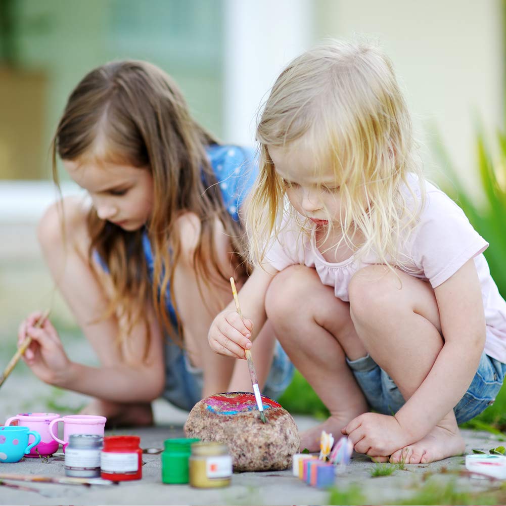BigOtters Painting Rocks, 12 Rocks for Painting Kindness Rocks Range from About 2 to 3 inches, About 3.7 pounds of Rocks