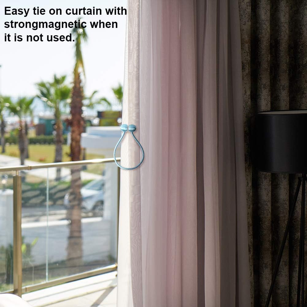 cortinas corbatas tejidas