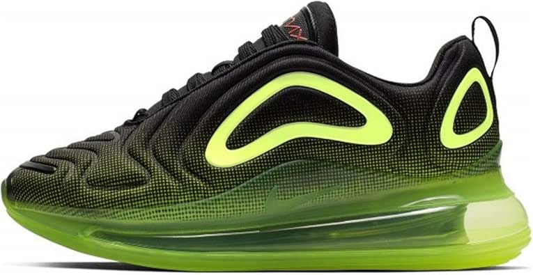 Amazon.com | Nike Big Kids AIR MAX 720 Running Shoes (6, Black/Bright Crimson/Volt Retro) | Sneakers