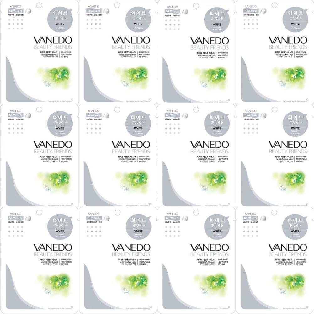 Vanedo Beauty Friends Sheet Mask- White (12 Sheets)