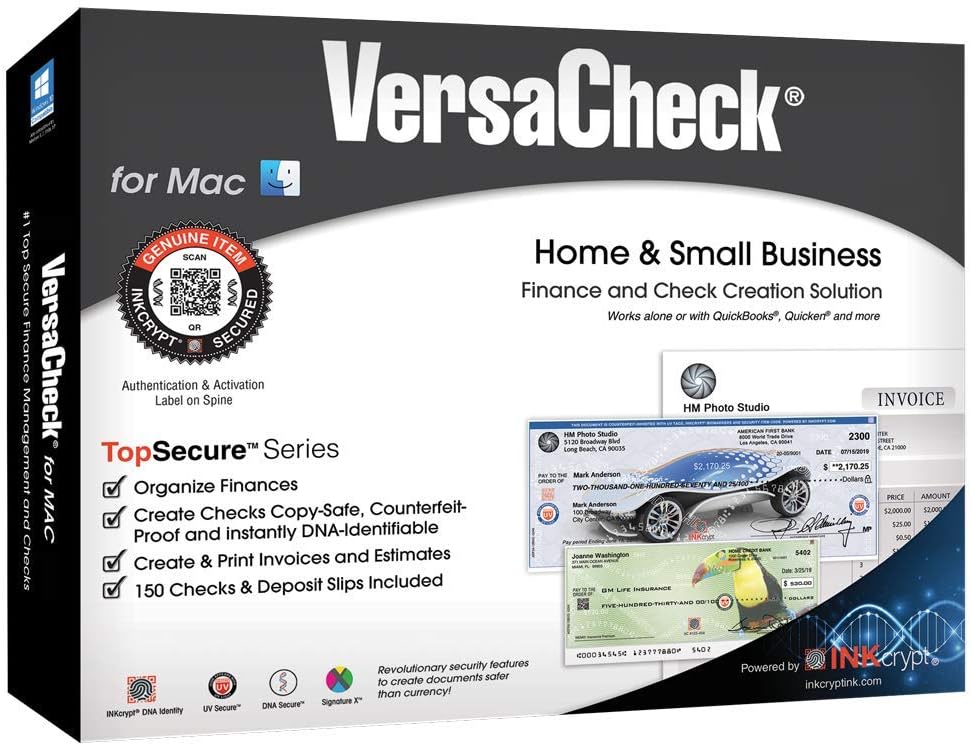 VersaCheck Finance & Check Creation Software for Macintosh