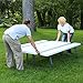 Lifetime 80215 Folding Picnic Table, 6 Feet, White Granite