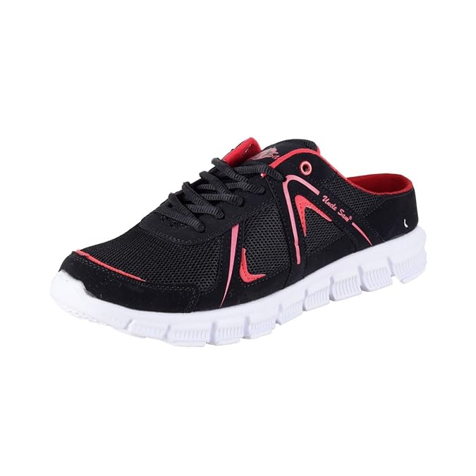 Uncle Sam Herren Leichtlauf Sabots Sneaker Sandalette Pantoletten Slipper Freizeitschuhe Schwarz/Rot