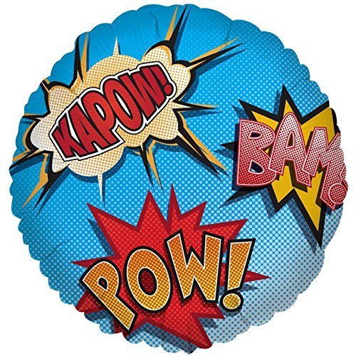 BirthdayExpress Superhero Comics Foil Balloon
