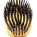 Fendrihan Men's Oval Hairbrush Pure Bristle with Real Olivewood Handle, Made in Germany