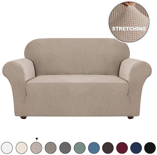Amazon Com Loveseat Slipcover 1 Piece Spandex Sofa Cover For