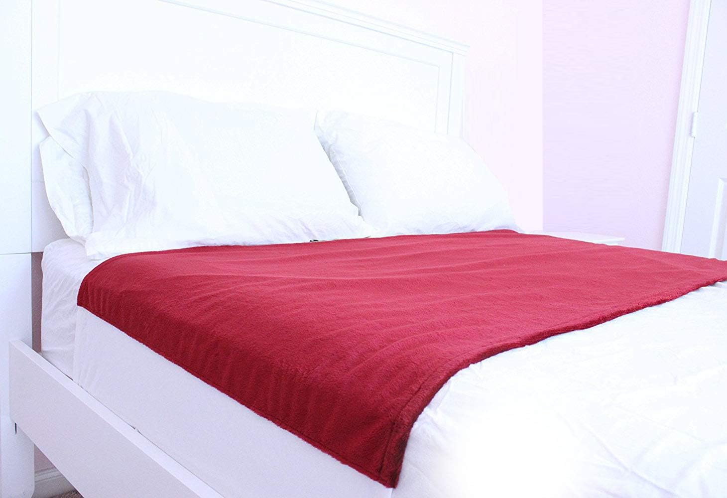 Cycleliners Period Bed Sheets Protector - Waterproof, Leakproof, Reusable, and Washable Menstrual Bed Pad (King, Burgundy): Home & Kitchen